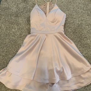 Blush Short Homecoming Dress